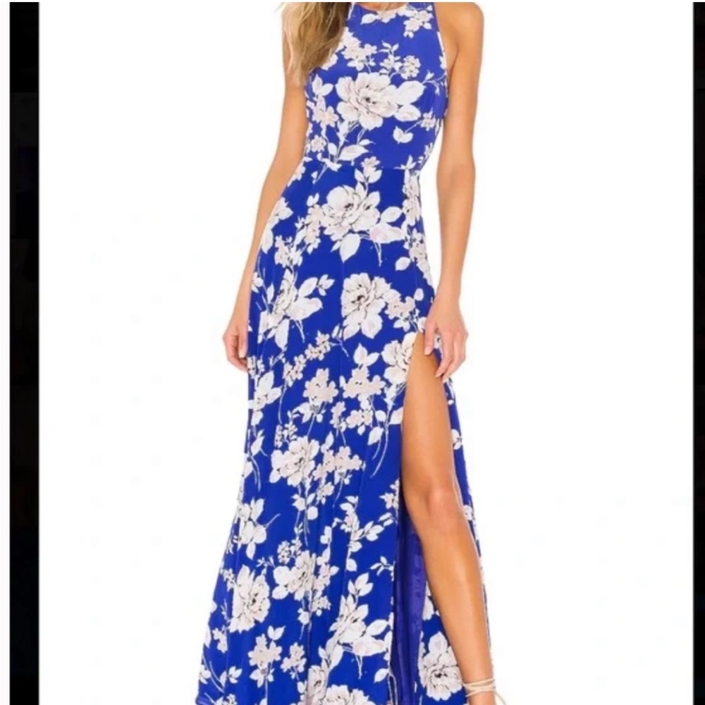 Anthropologie Yumi Kim blue floral maxi excellent condition
